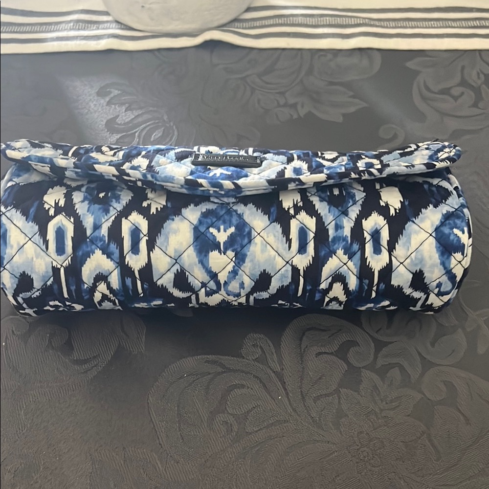 Vera Bradley Blue and Black Cosmetic Bag